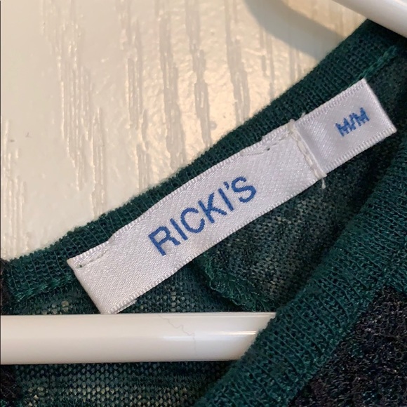 Cute Sheer Forest Green Sheer Top - Picture 7 of 11